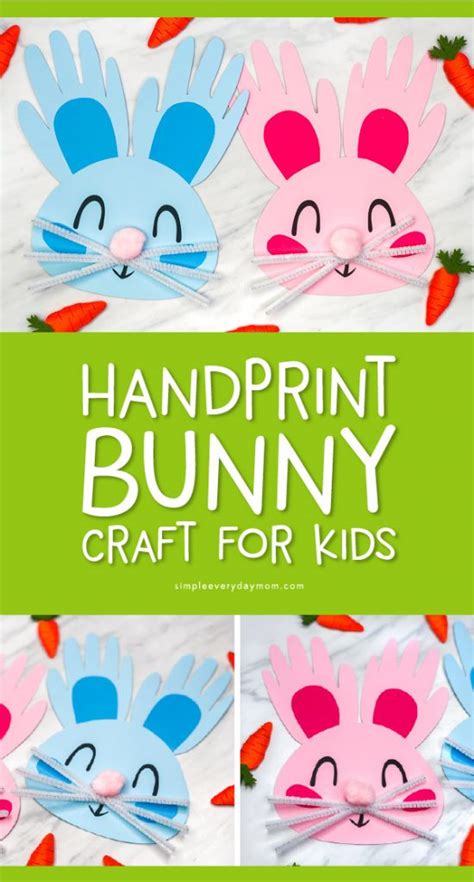 Handprint Bunny Craft For Kids