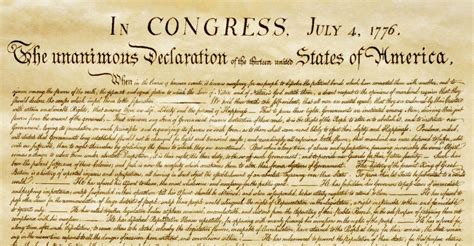 Text Of The Declaration Of Independence Geb