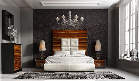High End Contemporary Bedroom Furniture Extravagant Leather High End