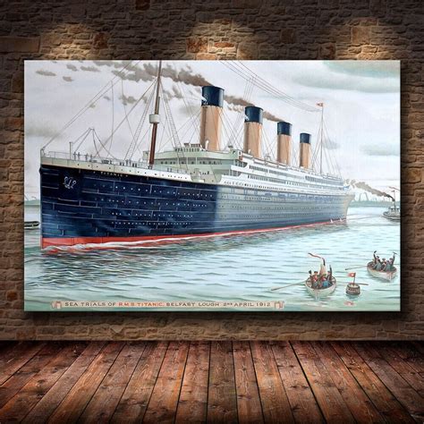 Titanic Canvas Poster Wall Art Wall Decor Canvas Print Etsy