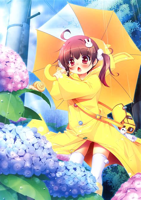 Luxus Anime Girl Umbrella Snow Seleran