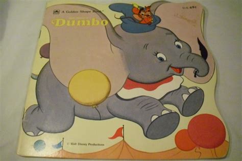 Walt Disneys Dumbo A Golden Super Shape Book By S Jun 1977
