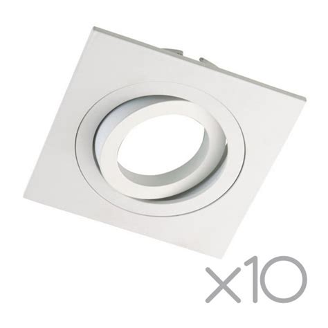 Maybe you would like to learn more about one of these? Pack 10 Square recessed spotlights CLASSIC white