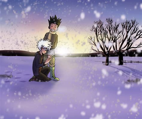 Killua Seeing Snow For The First Time By Vico2000 On Deviantart