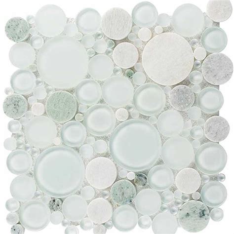 Moonstone Glass And Marble Mosaic Hampton White 2 X 4 Mosaic Crackle Tile At The Tilery