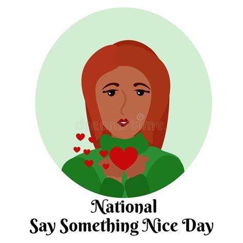 National Say Something Nice Day Card Design For Festive Decoration