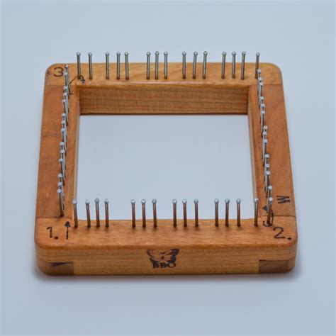Cherry Pin Looms From Blue Butterfly Wooden Pin Loom Frame Etsy Uk