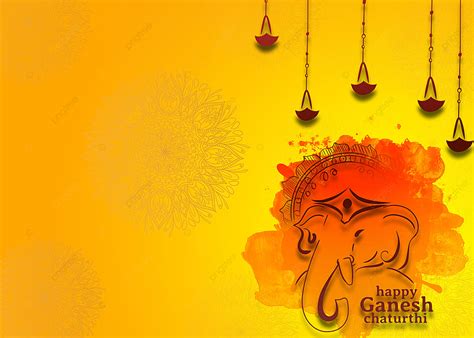 Indian Elephant Cultural Background Ganesh Chaturthi God Ganesh