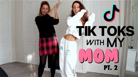 Teaching My Mom Tiktok Dances Pt2 Youtube