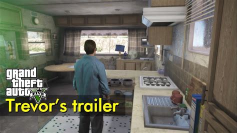 Trevors Trailer Dirty And Clean Gta V Youtube