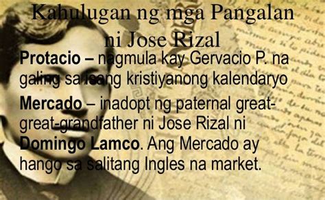 Ano Ang Ibig Sabihin Ng Pangalan Ni Jose Rizal Upang Saan