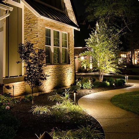 Path lighting typically consists of small lanterns that stick into the ground and light the edge of a walkway. 30 Unique Front Yard Lighting Ideas For Your Summer Night ...