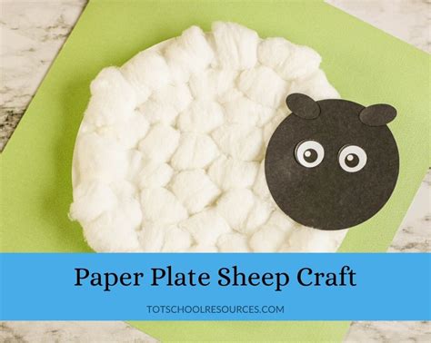 Easy Lamb Paper Plate Craft Printable Template