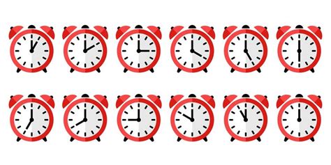 Premium Vector Alarm Clock Vector Icon Set Of Round Alarm Clocks