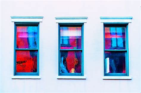 Three Abstract Windows By Frances Ann Hattier Abstract Windows France