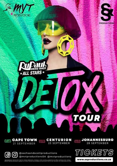 Rupauls Drag Race Superstar Detox To Visit South Africa In September