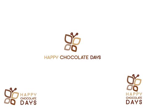 Bold Colorful Chocolate Company Logo Design For Happy Chocolate Days