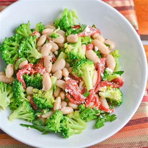 Broccoli With Bean And Red Pepper Salad Salu Salo Recipes Recipe