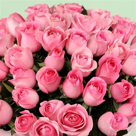 Buysend Poetic Pink Roses Bouquet Online Ferns N Petals