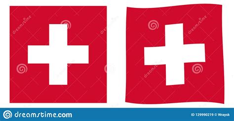 Trzepotliwego flagę na ekranie głównym. Szwajcarskiej Konfederacji Szwajcaria Flaga Prosty I Wavi ...
