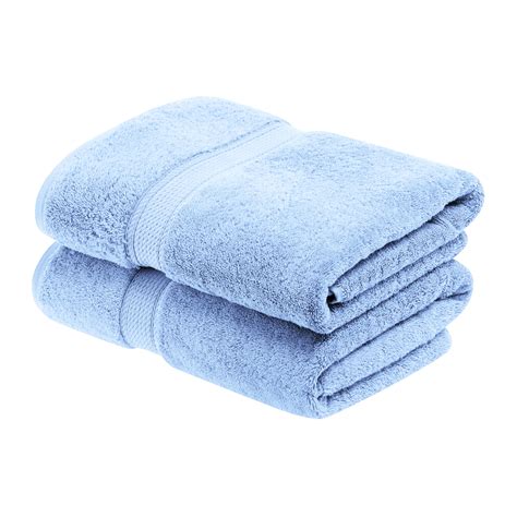Superior Hymnia Egyptian Cotton Bath Towel Set Light Blue