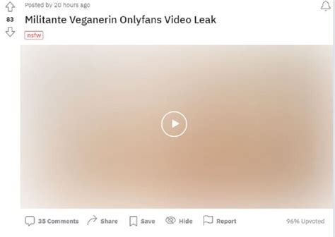 Die Militante Veganerin Leaked Video Viral On Reddit And Twitter Internewscast