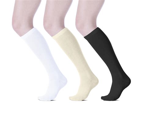 3 Pack Buster Brown 3 Pair Womens Buster Brown Cotton Knee High Sock Pack Of 3 Pairs Shoe