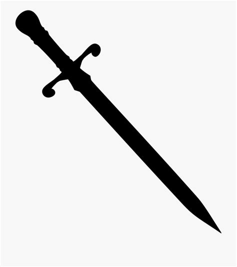 Download Knight Vector Sword - Transparent Sword Silhouette , Transparent Cartoon, Free Cliparts ...
