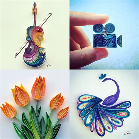 Colorful Quilled Paper Designs By Sena Runa Colossal