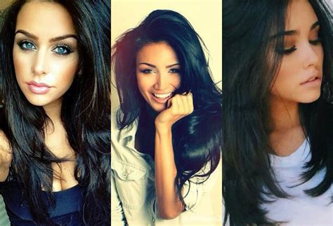 Coz the hair have been dyed/bleached to brown on ladies head long. Mesmerizing Jet Black Hairstyles 2017 | Hairdrome.com