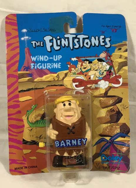 Vintage The Flintstones Hanna Barbera Barney Wind Up Figurine New £425