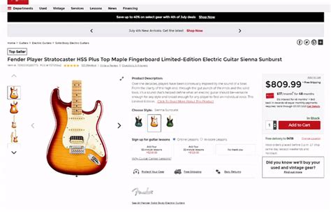 Guitar Center Product Detail Page Eileen Chi