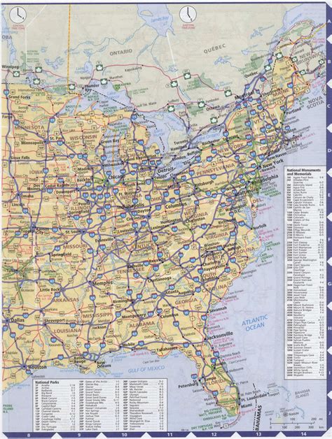 Roads Map Of Us Maps Of The United States Highways Cities Detailed