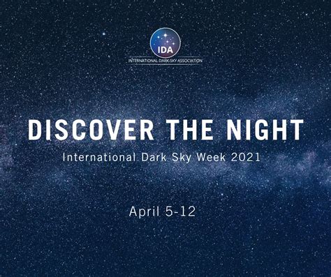 International Dark Sky Week 2021 Save The Date International Dark