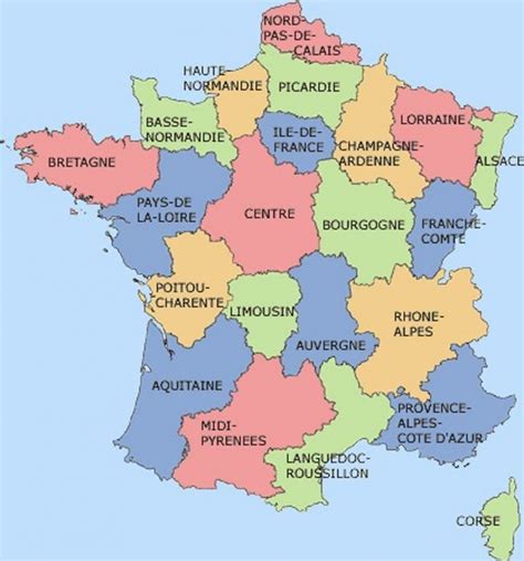 France Auvergne Map Geography Map