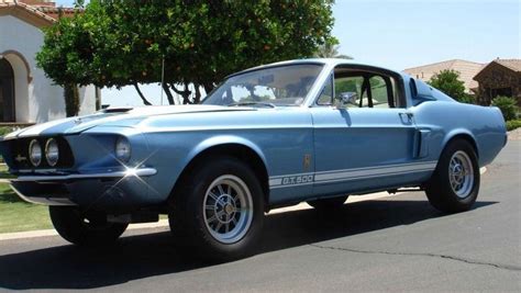 Brittany Blue 1967 Ford Mustang Shelby Gt 500 Fastback