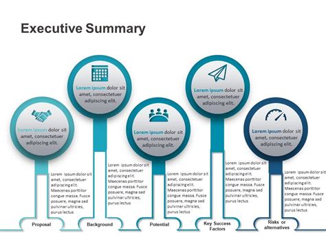 Executive Summary Powerpoint Template Can Be Used To Summarise Any
