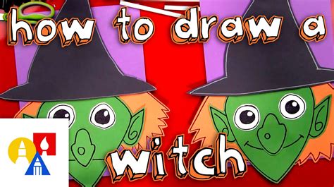 How To Draw A Witch Cutout Art For Kids Hub Drawings Art For Kids