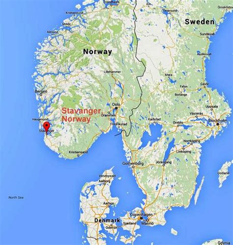 Map Of Stavanger Norway Cities And Towns Map