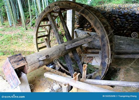 Chinese Traditional Waterwheel Stock Photo Image Of Handcraft