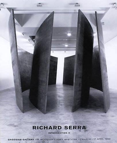 Shop Richard Serra Intersection Ii Poster Gagosian Gallery