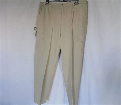 Chums Cream Cargo Trousers Side Elastic Size W 38 Il 29 Nwt Ebay