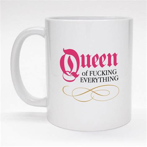 Queen of F*cking Everything | Everything, Stainless steel travel mug, Everything funny