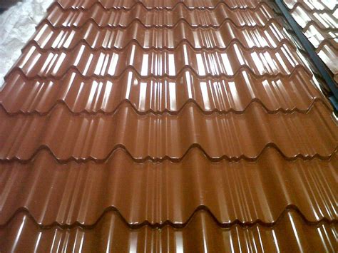 Brown Steel Stainless Steel Tile Profile Roofing Sheet Rs 130 Kg