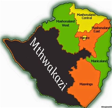 Zimbabwe Ethnic Map