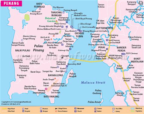 Peta Penang Malaysia SkyCrepers Com