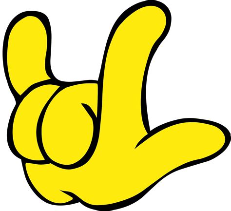 Yellow Ily Hand Asl Deaf Pinterest Sign Language Art Sign
