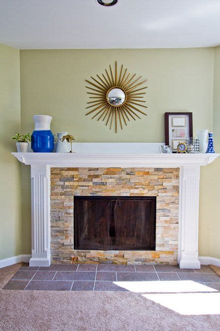 Create a template or outline on a wood board or table with painter's tape. 11 best Refinishing the fireplace images on Pinterest ...