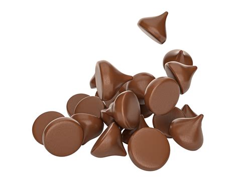Dispersión De Sabrosas Chispas De Chocolate Bocados De Chocolate Choco