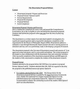 sample phd dissertation proposal